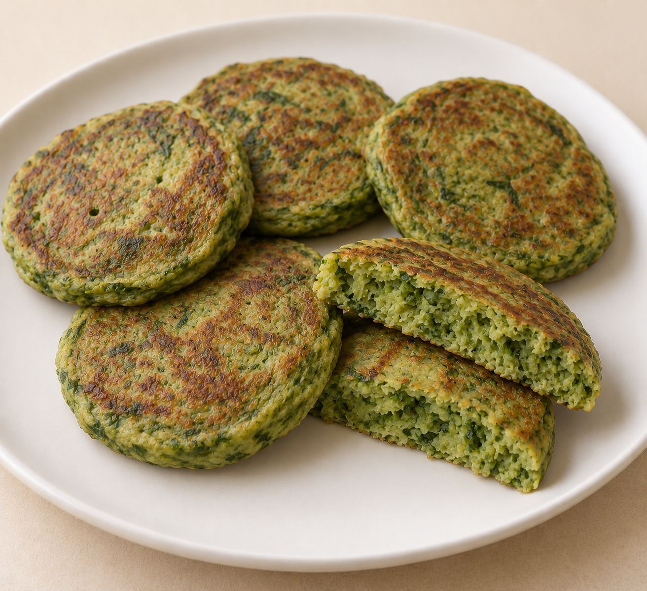 Tortitas de espinacas y avena