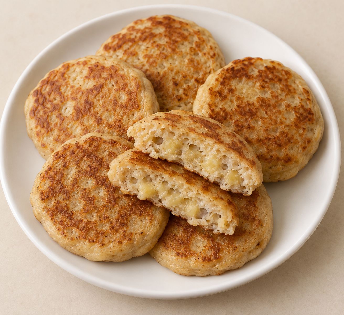 Tortitas de manzana y canela