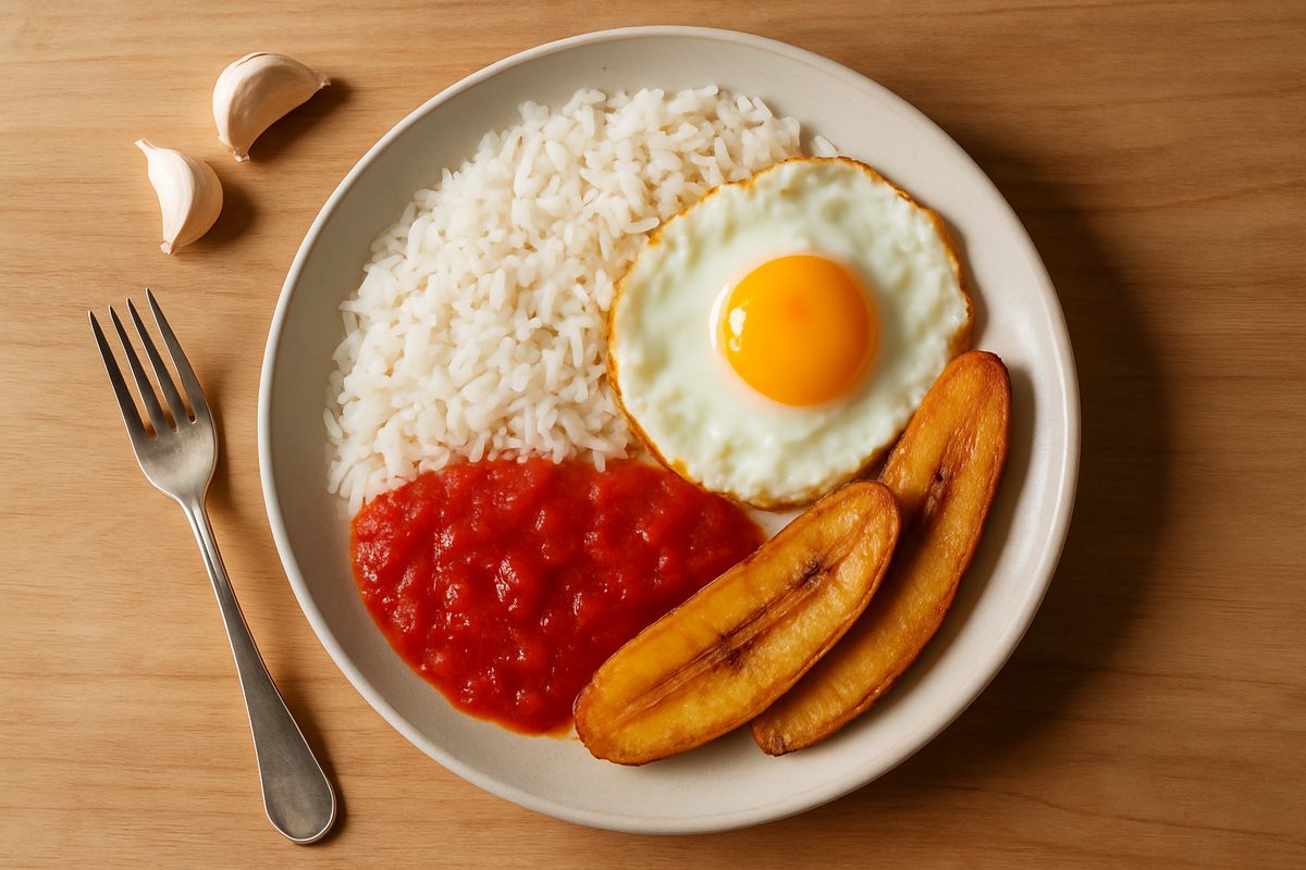 Arroz a la cubana