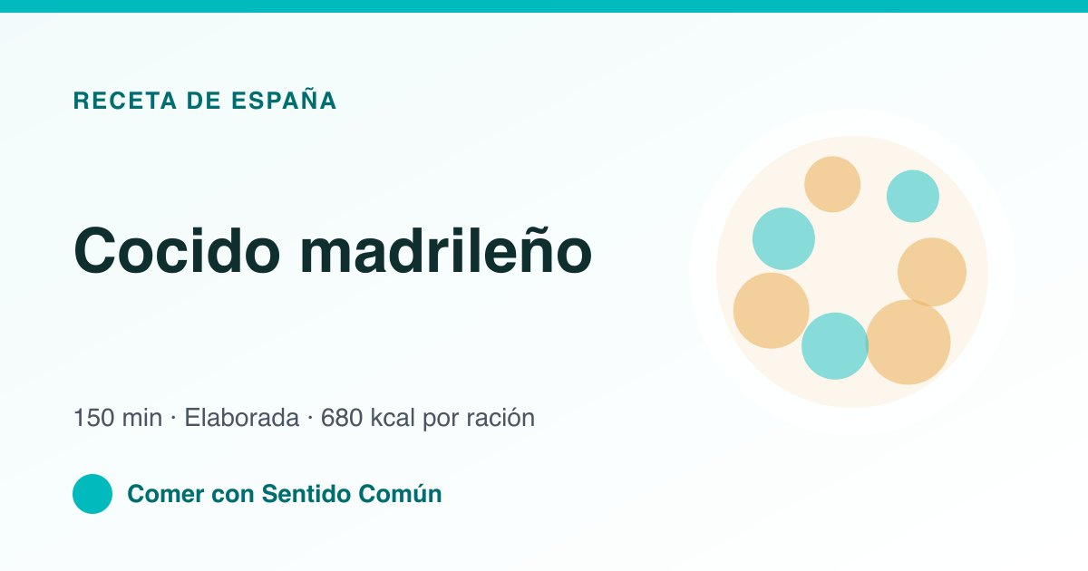 Cocido madrileño