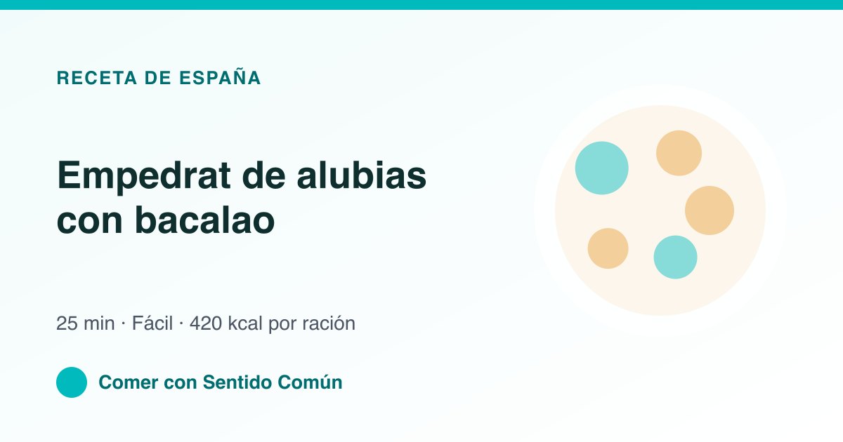 Empedrat de alubias con bacalao