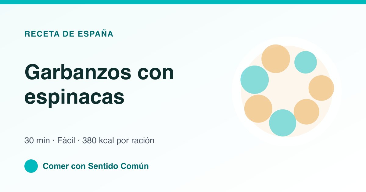 Garbanzos con espinacas