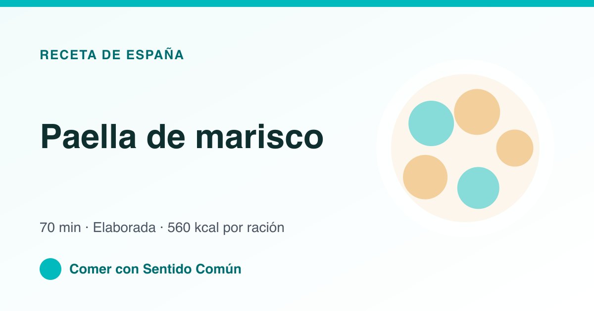 Paella de marisco